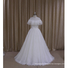 M803 Pretty Pleated Neckline Wedding Dress 2016 New Arrival